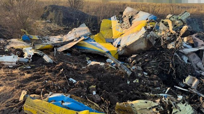 Место крушения истребителя МиГ-29 в Одесской области
