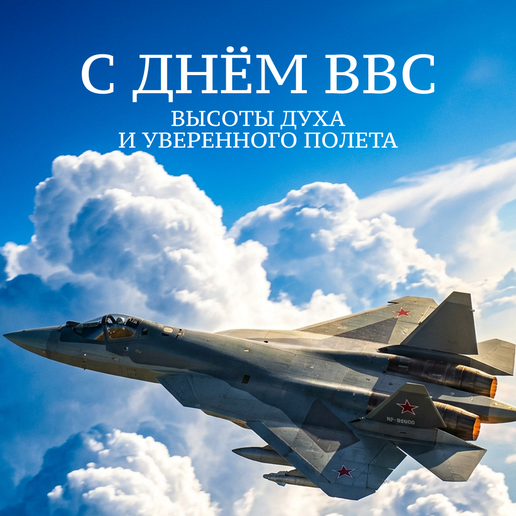 Открытка с Днем ВВС с ярким небом и самолетом Открытка с Днем ВВС с ярким небом и самолетом - РИА Новости, 1920, 11.08.2026