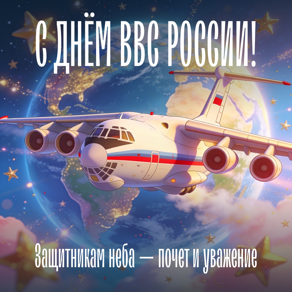 Картинка с Днем ВВС России с военной авиацией Картинка с Днем ВВС России с военной авиацией - РИА Новости, 1920, 11.08.2026