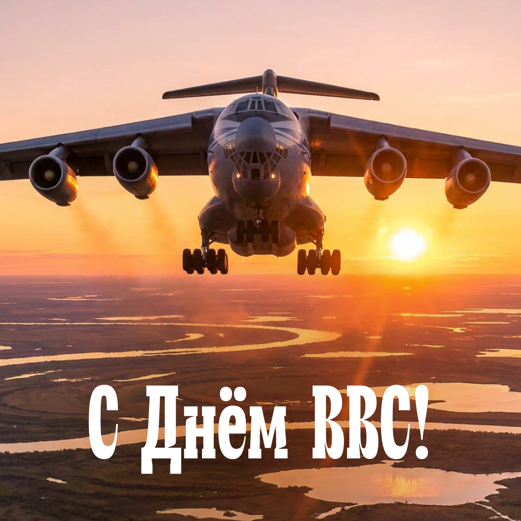 Картинка с огромным военным самолетом на День ВВС Картинка с огромным военным самолетом на День ВВС - РИА Новости, 1920, 11.08.2026