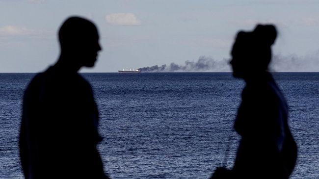 Пожар на судне в порту Одессы