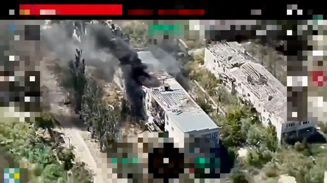 Уничтожение цеха сборки БПЛА в Херсоне
