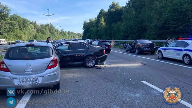 ДТП на 15 км автодороги Приморское полукольцо Гурьевского района в Калининграде