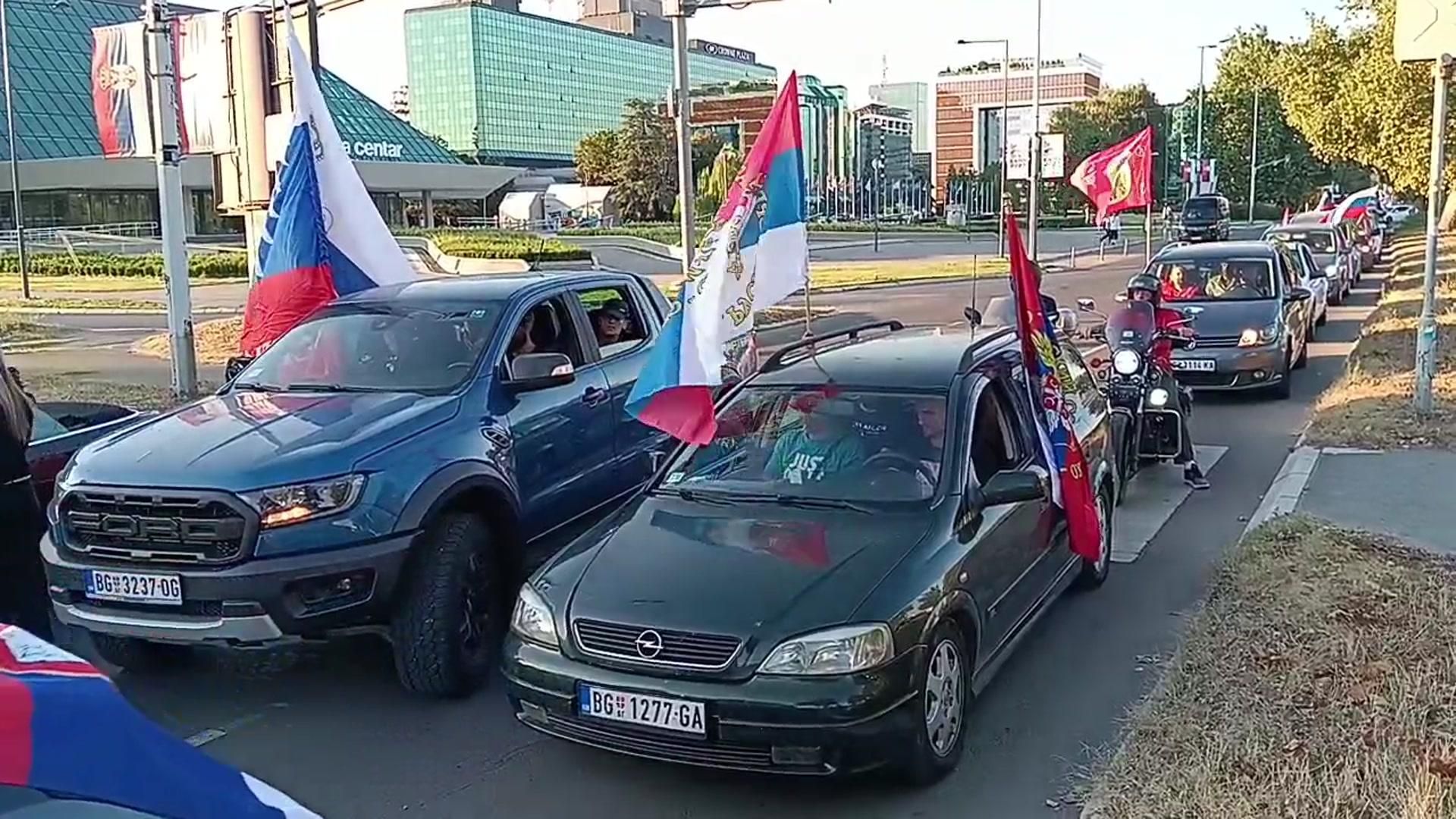 Автопробег в поддержку РФ в Белграде Автопробег в поддержку РФ в Белграде - РИА Новости, 1920, 16.08.2026