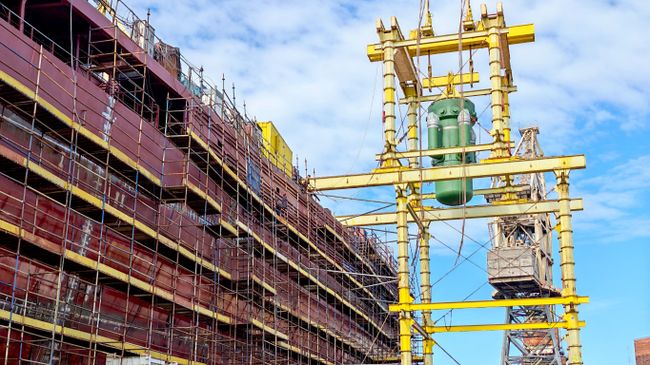 Установка реактора РИТМ-200 на атомный ледокол проекта Ленинград