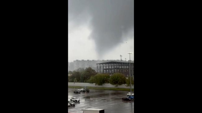 Видео смерча в Нижнем Новгороде