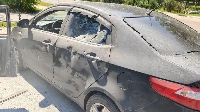 Последствия удара дрона ВСУ по автомобилю в селе Отрадное Белгородской области Последствия удара дрона ВСУ по автомобилю в селе Отрадное Белгородской области - РИА Новости, 1920, 18.08.2026