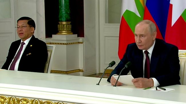 Выступление президентов России и Мьянмы по итогам переговоров