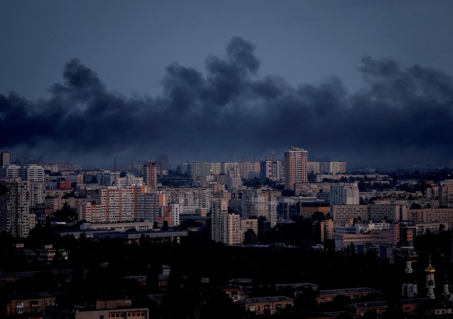 Дым в Киеве Дым в Киеве - РИА Новости, 1920, 31.08.2026