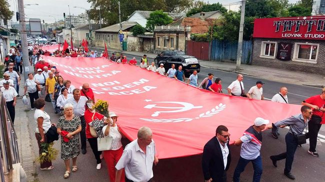 Марш мира в честь 82-й годовщины освобождения Молдавия от нацизма в Кишеневе