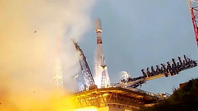 Старт ракеты-носителя Союз-2.1б с космодрома Плесецк. 24 августа 2026
