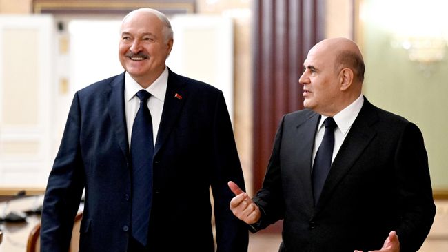 Мишустин передал Лукашенко слова приветствия и пожелания от Путина
