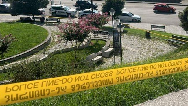 Место убийства гражданина России в Тбилиси