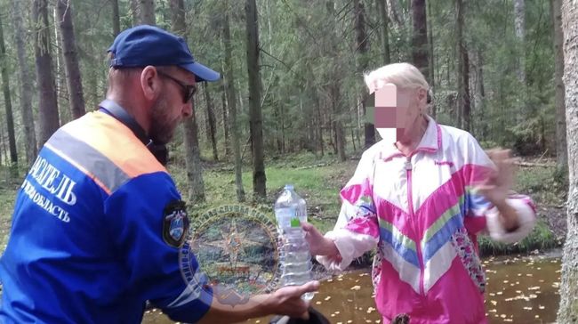 Спасатель оказывает первую помощь женщине, которую покусали пчелы в Ленинградской области Спасатель оказывает первую помощь женщине, которую покусали пчелы в Ленинградской области