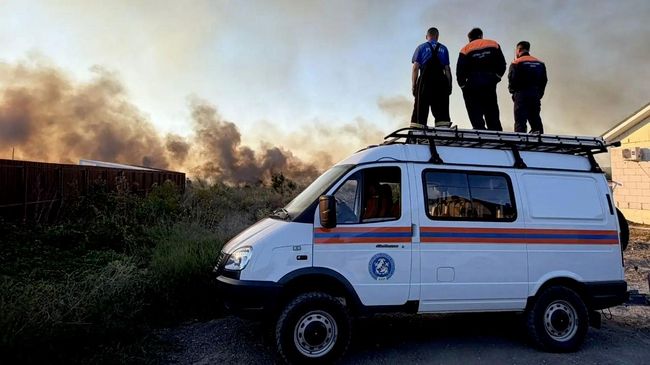 Ликвидация природного пожара в Анапе. 30 августа 2026