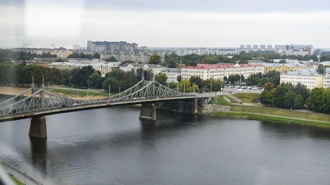 Вид на Старый Волжский мост в Твери