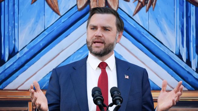 Вице-президент США Джей Ди Вэнс выступает на мероприятии в Институте мира имени Дональда Трампа. 3 сентября 2026