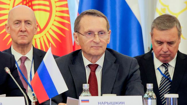 Директор Службы внешней разведки РФ Сергей Нарышкин на XXII заседании совещания руководителей органов безопасности и разведывательных служб стран СНГ