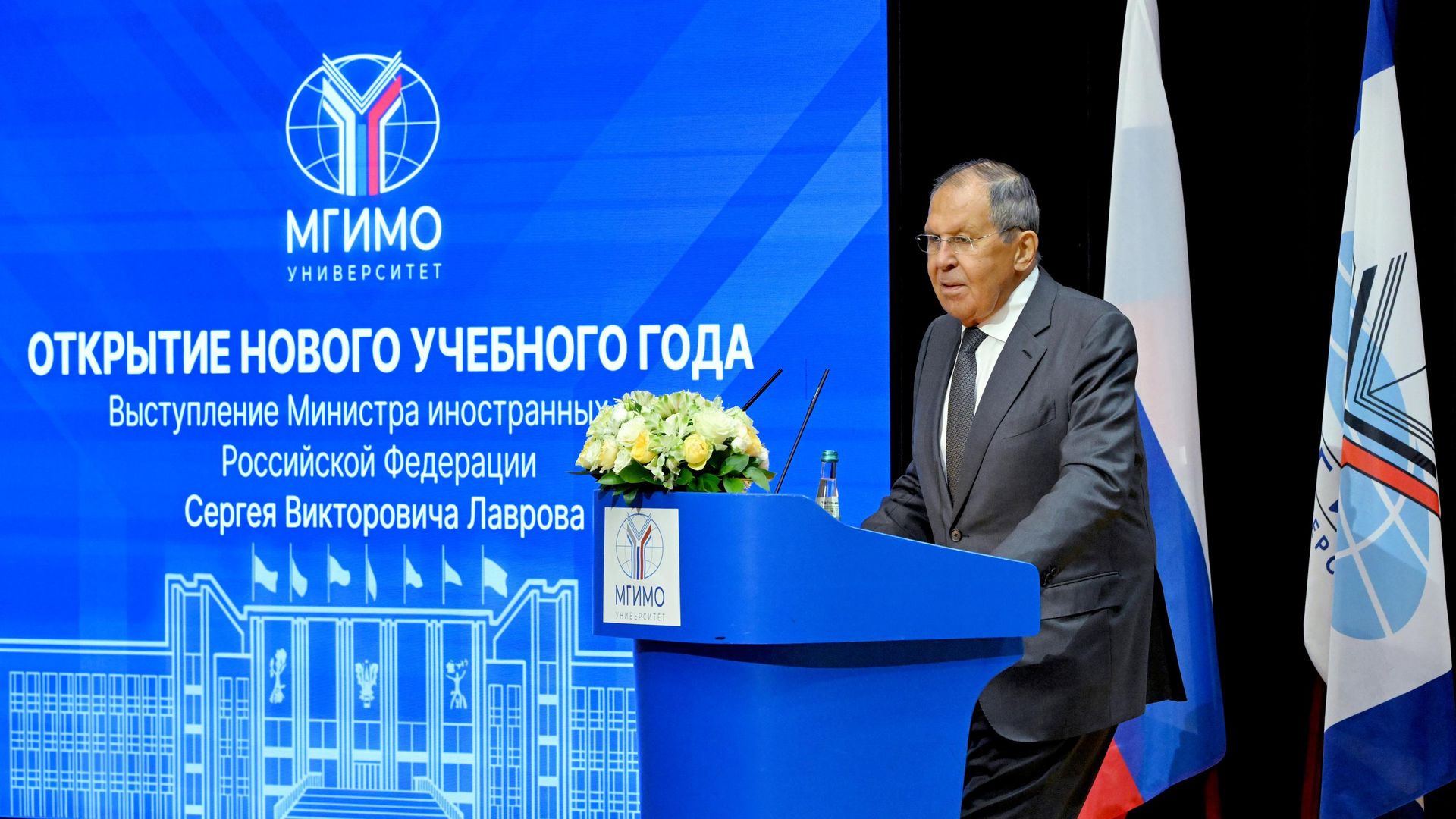 Министр иностранных дел РФ Сергей Лавров выступает на встрече со студентами и преподавателями МГИМО - РИА Новости, 1920, 07.09.2026