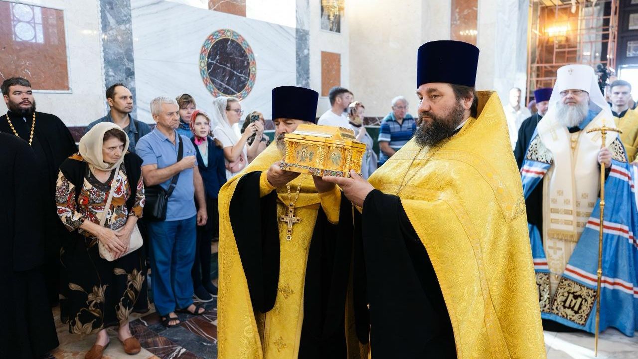 Прибытие ковчега с мощами святого благоверного князя Дмитрия Донского в Главный православный воинский храм Южного военного округа. 8 сентября 2026 Прибытие ковчега с мощами святого благоверного князя Дмитрия Донского в Главный православный воинский храм Южного военного округа. 8 сентября 2026 - РИА Новости, 1920, 08.09.2026