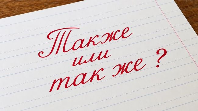 Также или так же