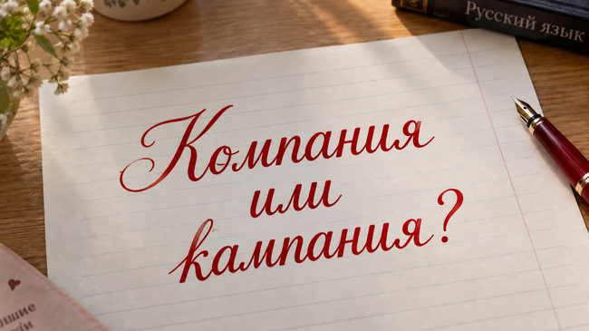 Компания или кампания