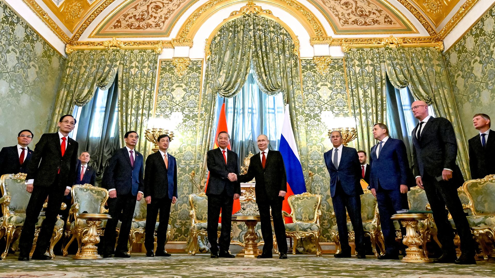 Президент РФ Владимир Путин и президент Вьетнама То Лам во время встречи в Кремле - РИА Новости, 1920, 09.09.2026