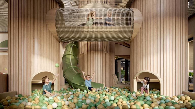 Детская игровая комната в Clubhouse квартала