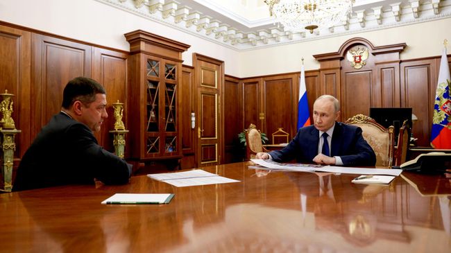 Встреча Путина с губернатором Псковской области