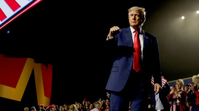 Президент США Дональд Трамп на съезде Республиканской партии в Далласе. 11 сентября 2026