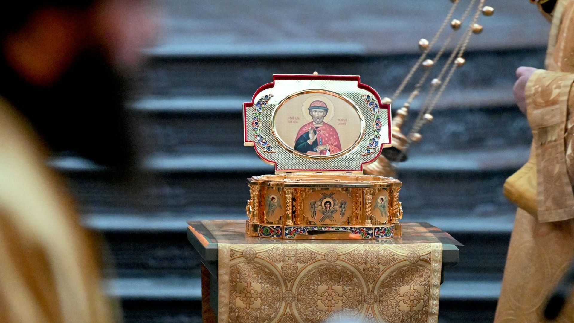 Ковчег с частицей мощей Дмитрия Донского Ковчег с частицей мощей Дмитрия Донского - РИА Новости, 1920, 13.09.2026