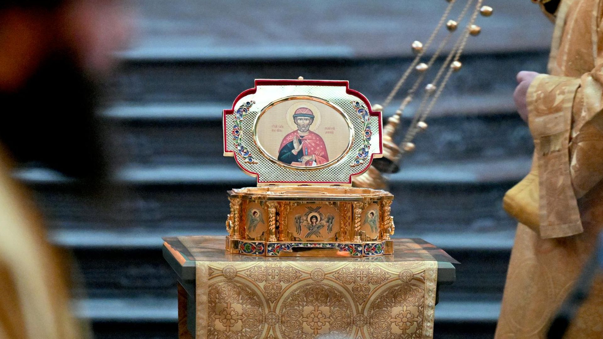 Ковчег с частицей мощей Дмитрия Донского Ковчег с частицей мощей Дмитрия Донского - РИА Новости, 1920, 24.09.2026