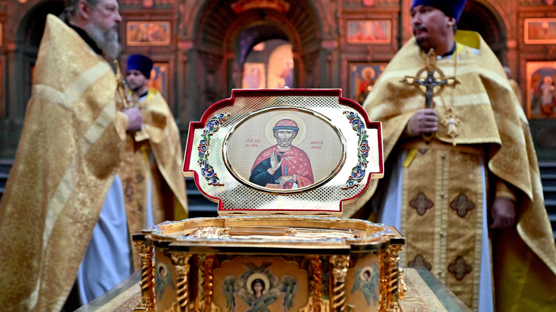 Ковчег с частицей мощей Дмитрия Донского Ковчег с частицей мощей Дмитрия Донского - РИА Новости, 1920, 12.09.2026