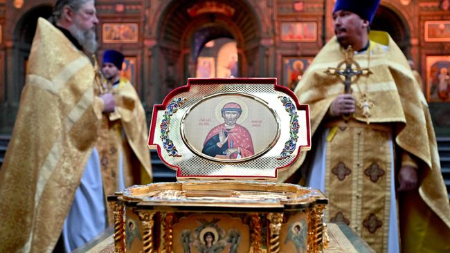 Ковчег с частицей мощей Дмитрия Донского