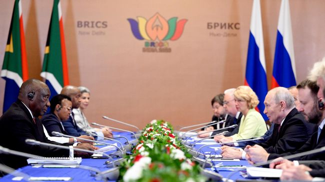 Встреча Путина с президентом ЮАР