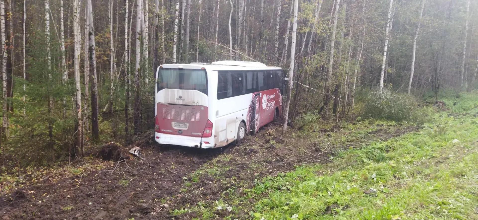 ДТП с участием рейсового автобуса и легковушки на трассе в Пермском крае ДТП с участием рейсового автобуса и легковушки на трассе в Пермском крае - РИА Новости, 1920, 12.09.2026