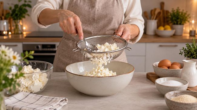 Приготовление творожной запеканки