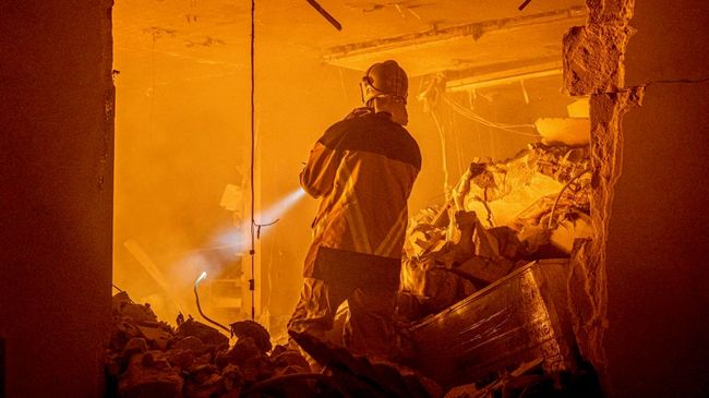 Пожар в Одессе