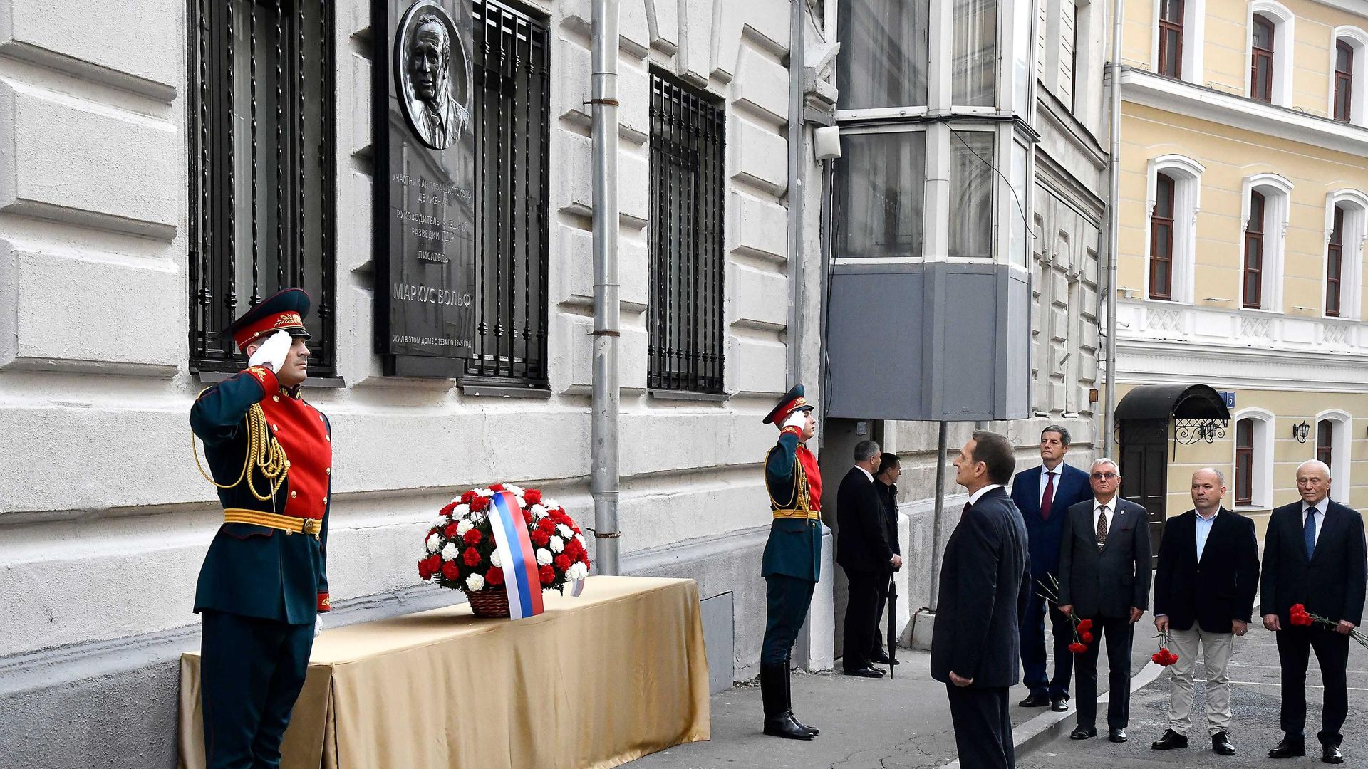 Церемония открытия мемориальной доски, посвященной Маркусу Вольфу Церемония открытия мемориальной доски, посвященной Маркусу Вольфу - РИА Новости, 1920, 17.09.2026