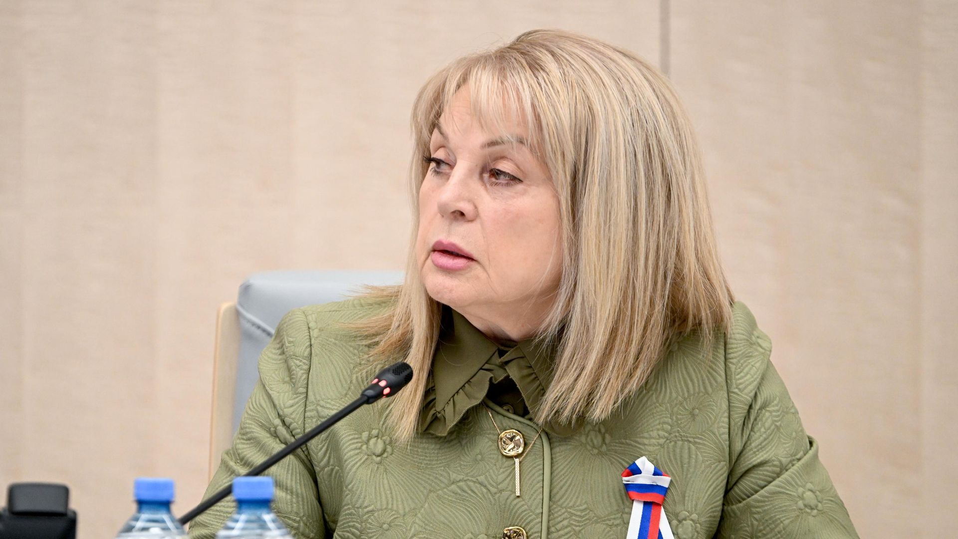Председатель Центральной избирательной комиссии РФ Элла Памфилова на заседании ЦИК РФ во время выборов депутатов Государственной Думы РФ девятого созыва Председатель Центральной избирательной комиссии РФ Элла Памфилова на заседании ЦИК РФ во время выборов депутатов Государственной Думы РФ девятого созыва - РИА Новости, 1920, 18.09.2026