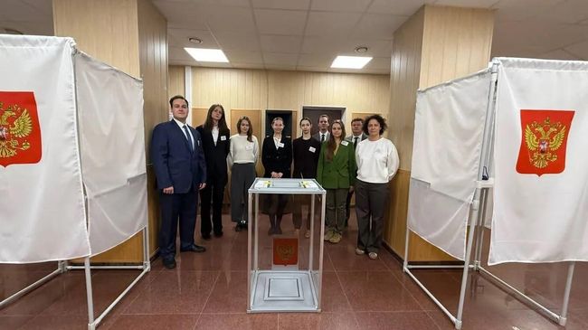 Избирательный участок в Посольстве Российской Федерации в Литовской Республике