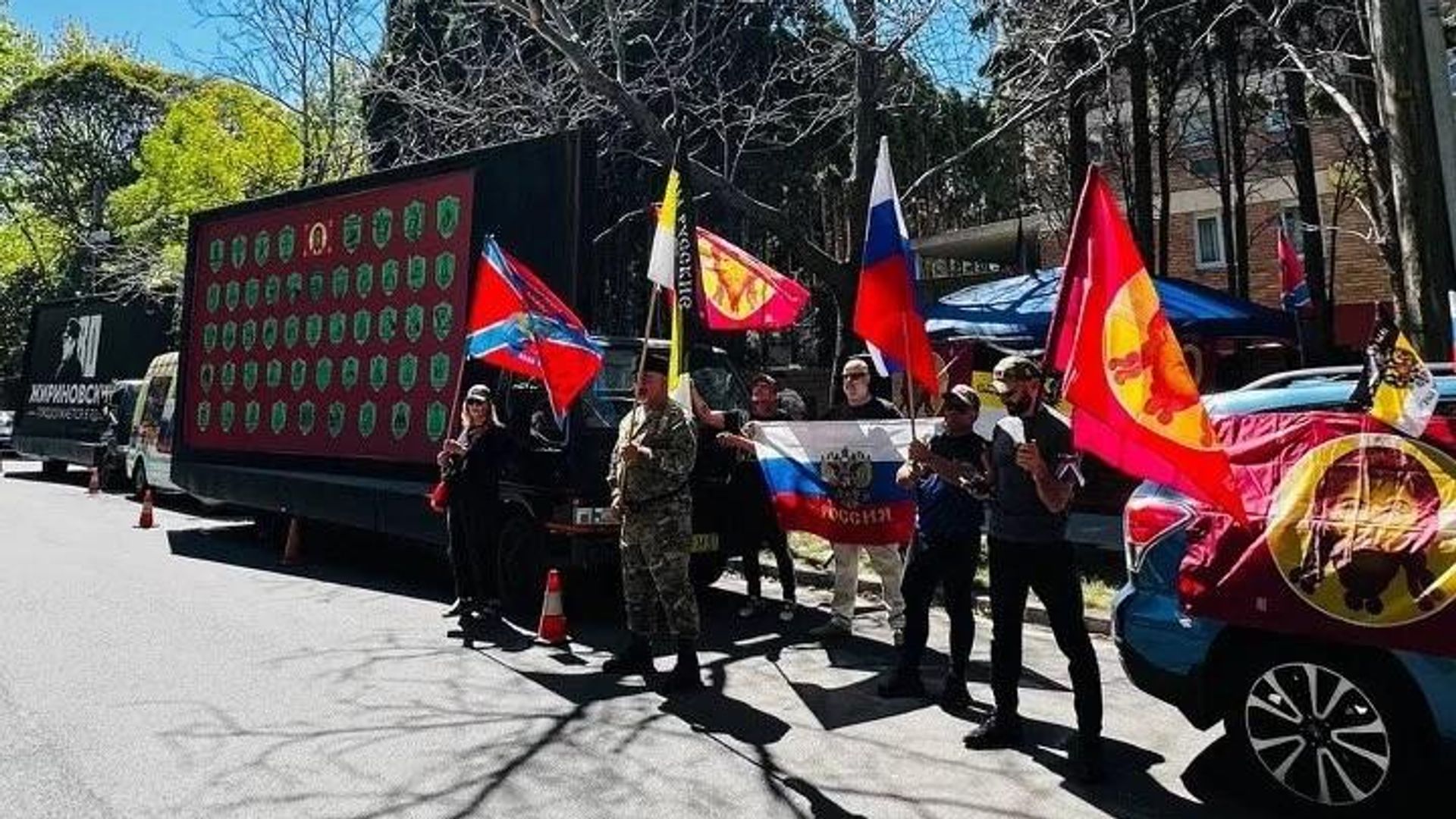 Митинг в поддержку выборов в Госдуму России в Сиднее Митинг в поддержку выборов в Госдуму России в Сиднее - РИА Новости, 1920, 20.09.2026