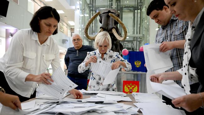 Подсчет голосов на выборах в Госдуму