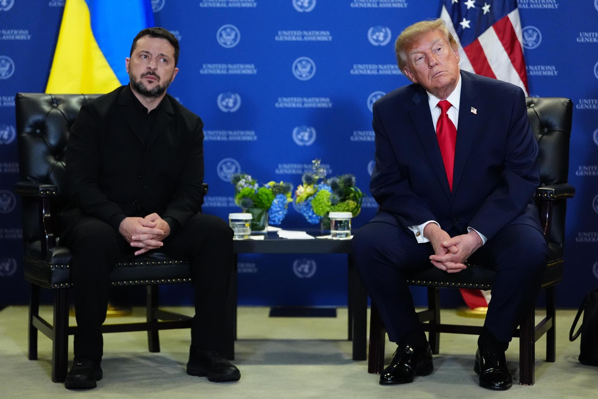 Встреча президента США Дональда Трампа с Владимиром Зеленским на ГА ООН. 22 сентября 2026 года - РИА Новости, 1920, 13.10.2026