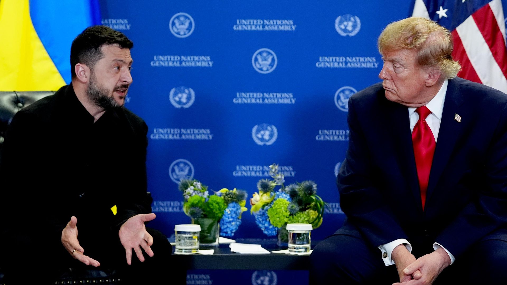 Встреча президента США Дональда Трампа с Владимиром Зеленским на ГА ООН, 22 сентября 2026 года Встреча президента США Дональда Трампа с Владимиром Зеленским на ГА ООН, 22 сентября 2026 года - РИА Новости, 1920, 25.09.2026