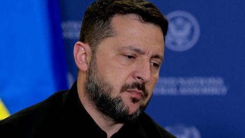 Владимир Зеленский во время встречи с президентом США Дональдом Трампом на ГА ООН Владимир Зеленский во время встречи с президентом США Дональдом Трампом на ГА ООН