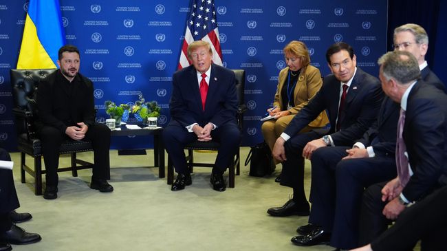 Встреча президента США Дональда Трампа с Владимиром Зеленским на ГА ООН. 22 сентября 2026