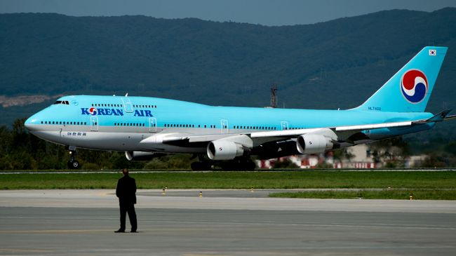 Самолет национальной авиакомпании Южной Кореи Korean Air