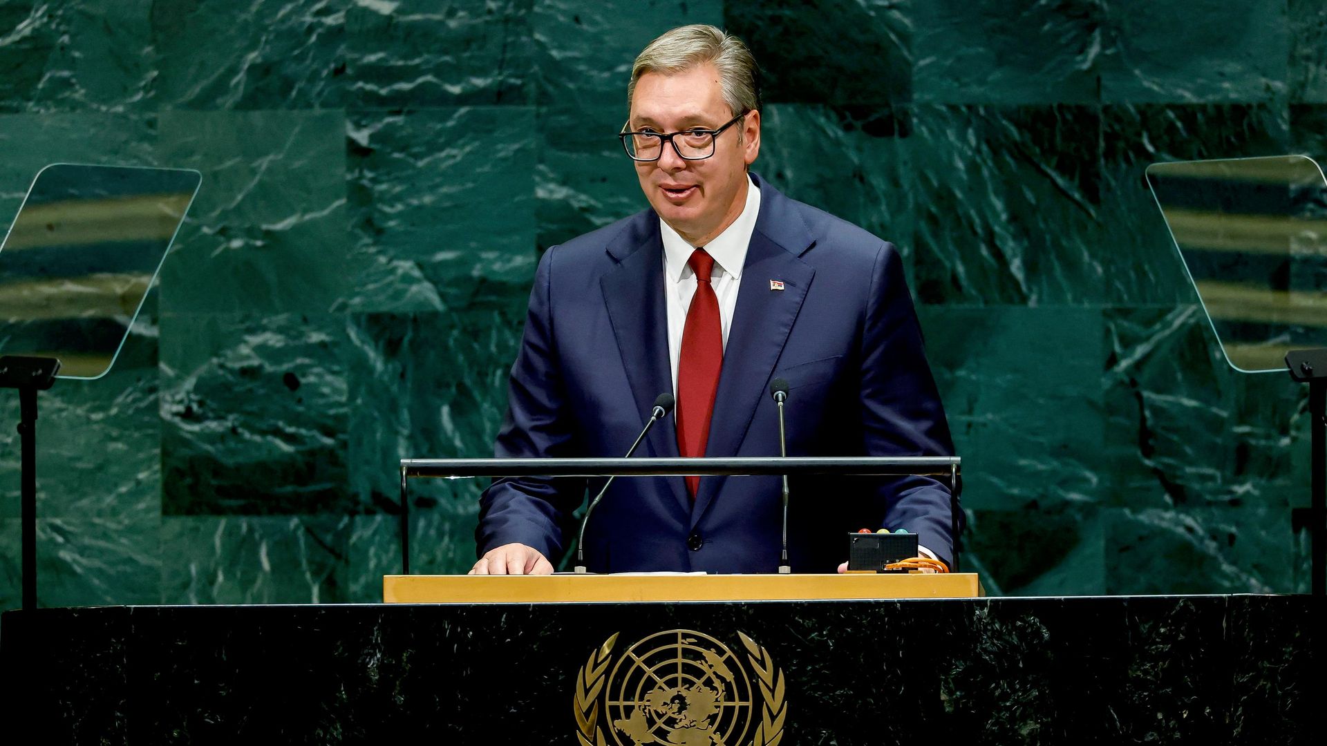 Президент Сербии Александр Вучич на заседании 81-й сессии Генассамблеи ООН Президент Сербии Александр Вучич на заседании 81-й сессии Генассамблеи ООН - РИА Новости, 1920, 24.09.2026