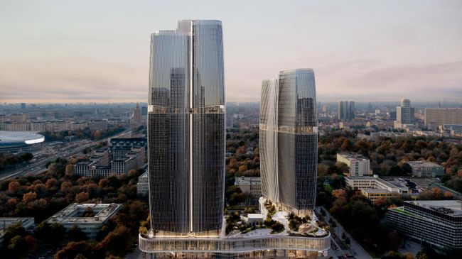 Общественно-деловой комплекс в Хорошевском районе Москвы